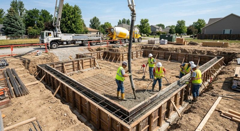 Cement Foundation Installation