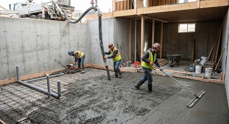Basement Concrete Installation in New Haven County, CT