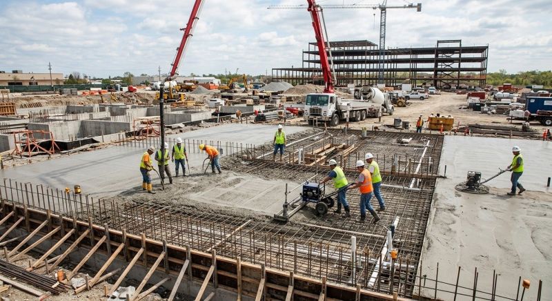Commercial Slab Construction in Hamden, CT