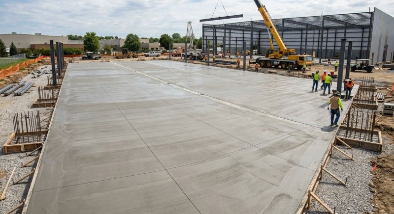 Commercial Slab Installation in Middlebury, CT