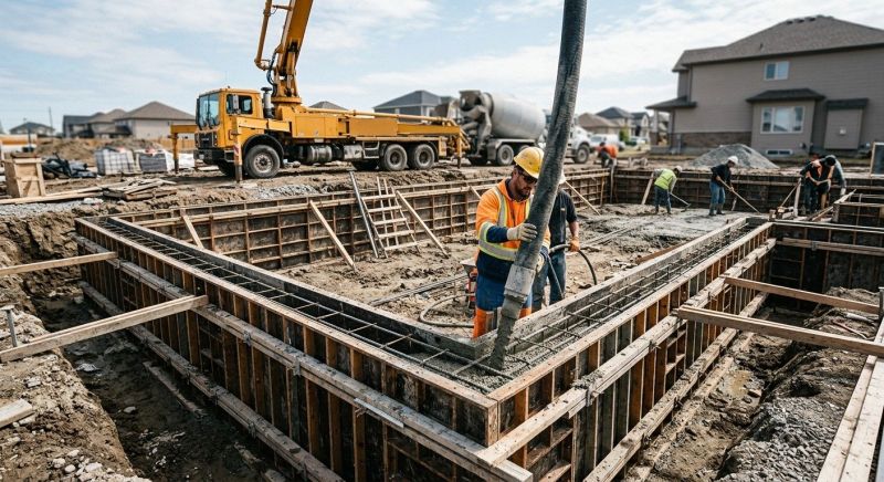 Foundation Pouring in Newtown, CT