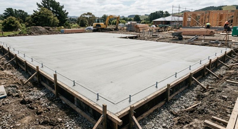 Foundation Slab Construction in Newtown, CT