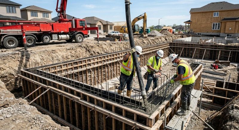 Foundation Wall Pouring in New Haven County, CT