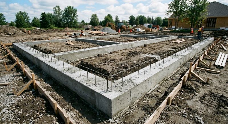 House Footing Construction in Newtown, CT